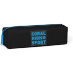 Coral High 22342 Sport Siyah Mavi Tek Bölmeli Kalem Çantası Kalemlik