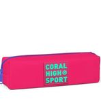 Coral High 22346 Sport Neon Mercan Su Yeşili Iki Bölmeli Kalem Çantası