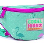 Coral High 22571 Kids Su Yeşili Flamingo Desenli Bel Çantası
