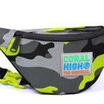 Coral High 22587 Kids Gri Kamuflaj Desenli Bel Çantası
