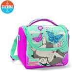 Coral High 22707 Kids Su Yeşili Pembe Kedi Desenli Thermo Beslenme Çantası