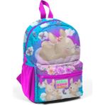 Coral High 23536 Mavi Pembe Tavşan Desenli Iki Bölmeli Minik Yuva Sırt Çantası