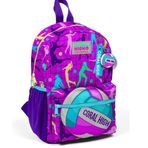Coral High 23561 Pembe Mor Voleybol Desenli İki Bölmeli Minik Yuva Sırt Çantası