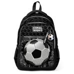Coral High 23653 Kids Futbol Desenli Üç Bölmeli Okul Sırt Çantası