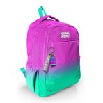 Coral High 23664 Kids Pembe Su Yeşili Renk Geçişli Üç Bölmeli Okul Sırt Çantası