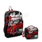 Coral High 23747 Araba Desenli Okul Çantası + Beslenme Çantası