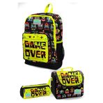 Coral High 23828 Game Over Baskılı 3' Lü Okul Çantası Seti