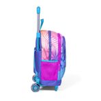 Coral High 23905 Lavanta Pembe Işıklı Tekerlekli İki Bölmeli Çekçekli Sırt Çantası
