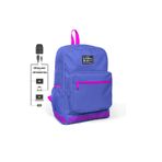 Coral High 24106 K76 Nakış Logolu Usb Şarjlı Kulaklık Çıkışlı Lavanta Sırt Çantası