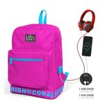 Coral High 24108 Sırt Çanta (Usb+Aux Soketli) Okul Çantası