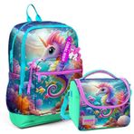Coral High 2Li Set Denizatı Desenli Okul Çantası Beslenme 23772
