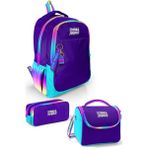 Coral High 3’lü Mor Rainbow Fermuarlı Okul Çanta Seti 22 Litre Kapasite ile Ergonomik Tasarım SET0123662