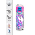 Coral High 500 ml 31821 Kids Pembe Gümüş Unicorn Desenli Pipetli Çelik Termos
