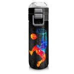 Coral High 500 ml 31856 Kids Gri Basketbol Desenli Pipetli ve Direkt İçim Çelik Termos