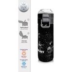 Coral High 500 ml 31857 Kids Siyah Galaxy Desenli Pipetli Çelik Termos