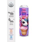 Coral High 500 ml 31859 Kids Mor Pembe Unicorn Dondurma Desenli Pipetli Çelik Termos
