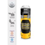 Coral High 500 ml 31862 Kids Sarı Siyah Robot Desenli Pipetli Çelik Termos