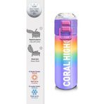 Coral High 500 ml 31863 Kids Renk Geçişli Desenli Pipetli Çelik Termos
