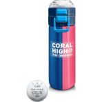 Coral High 500 ml 31879 Kids Renkli Çizgili Desenli Pipetli Termos