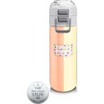 Coral High 500 ml 31880 Kids Renkli Çizgili Desenli Pipetli Çelik Termos
