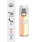 Coral High 500 ml 31880 Kids Renkli Çizgili Desenli Pipetli Çelik Termos