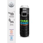 Coral High 500 ml 31891 Kids Siyah Drone Desenli Pipetli Çelik Termos