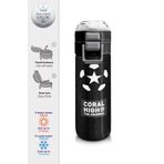Coral High 500 ml 31898 Kids Siyah Futbol Desenli Pipetli Çelik Termos