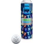 Coral High 500 ml 31935 Kids Lacivert Neon Sarı Desenli Pipetli Çelik Termos