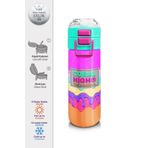 Coral High 500 ml 31938 Kids Pembe Rengarenk Dondurma Desenli Pipetli Çelik Termos