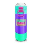 Coral High 500 ml 31941 Kids Mor Renk Detaylı Desenli Pipetli Çelik Termos