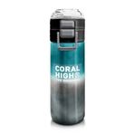 Coral High 500 ml 31969 Kids Nefti Gri Renk Geçişli Desenli Pipetli Çelik Termos