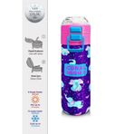 Coral High 500 ml 31970 Kids Mor Pembe Fil Desenli Pipetli Çelik Termos
