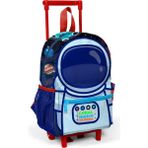 Coral High Astronot Baskılı Anaokul Çekçek Çantası Erkek Çocuk 22x33x10 cm Mavi Renkli