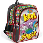 Coral High Baskılı Kral Şakir Koyu Gri Gümüş Üç Bölmeli Okul Sırt Çanta 33130 Back To School Çok Renkli Hayır - --