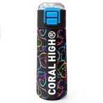 Coral High Çok Renkli Kalp Desenli 500 ml Termos