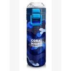 Coral High Erkek Çocuk İçin 500 Ml'lik Paslanmaz Çelik Termos/Suluk - Lacivert Saks Kamuflaj Desenli