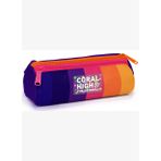 Coral High Erkek Çocuk Lacivet Turuncu Üç Bölmeli İlkokul Ve Ortaokul Kalemlik