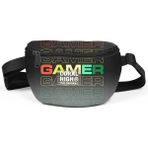 Coral High Gamer Desenli Siyah Gri Bel Çantası Polyester Malzeme ile Ergonomik Tasarım