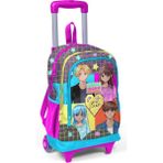 Coral High Gri Anime Işıklı Tekerlekli Airbursh Kız Çocuk Çekçek Okul ve Seyahat Çantası