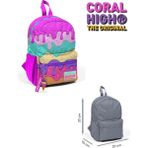 Coral High Iki Bölmeli Yuva Çantası - Pembe - Sarı - Yeşil - Turuncu