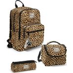 Coral High Kahverengi Leopar Desenli 3’lü Okul Çanta Seti SET0123681