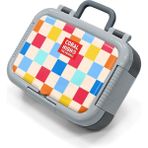 Coral High Kids Çok Renkli Dama Desenli Paslanmaz Çelik Beslenme Kabı 39125 - 1 Adet - 12M-Krem