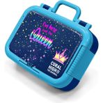 Coral High Kids Çok Renkli Desenli Paslanmaz Çelik Beslenme Kabı 39169 - 1 Adet - Lacicert - Kırmızı