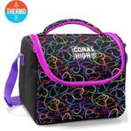 Coral High Kids Çok Renkli Kalp Desenli Thermo Beslenme Çantası 22770