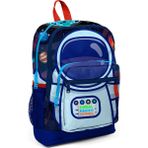 Coral High Kids Dört Bölmeli Okul Sırt Çantası Saks Mavi Astronot Desenli Çocuklar İçin 27 x 38 x 14 cm 23824 - Açık Pembe - Siyah