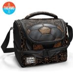 Coral High Kids Futbol Desenli Thermo Iki Katlı Beslenme Çantası 37208 - 1 Adet - 18S-Siyah