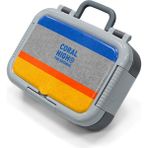 Coral High Kids Gri Sarı Çizgi Desenli Paslanmaz Çelik Beslenme Kabı 39121 - 1 Adet - Gray