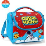 Coral High Kids Kırmızı Mavi Astronot Uzay Desenli Thermo Beslenme Çantası 37145
