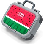 Coral High Kids Kırmızı Yeşil Karpuz Desenli Paslanmaz Çelik Beslenme Kabı 39317