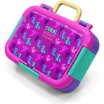 Coral High Kids Koyu Pembe Su Yeşili Peri Desenli Paslanmaz Çelik Beslenme Kabı 39209 - 1 Adet - Pembe - Mor